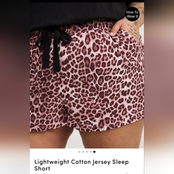 NWT Torrid 4 - Lightweight Cotton Jersey Sleep Short - Picture 4 of 4